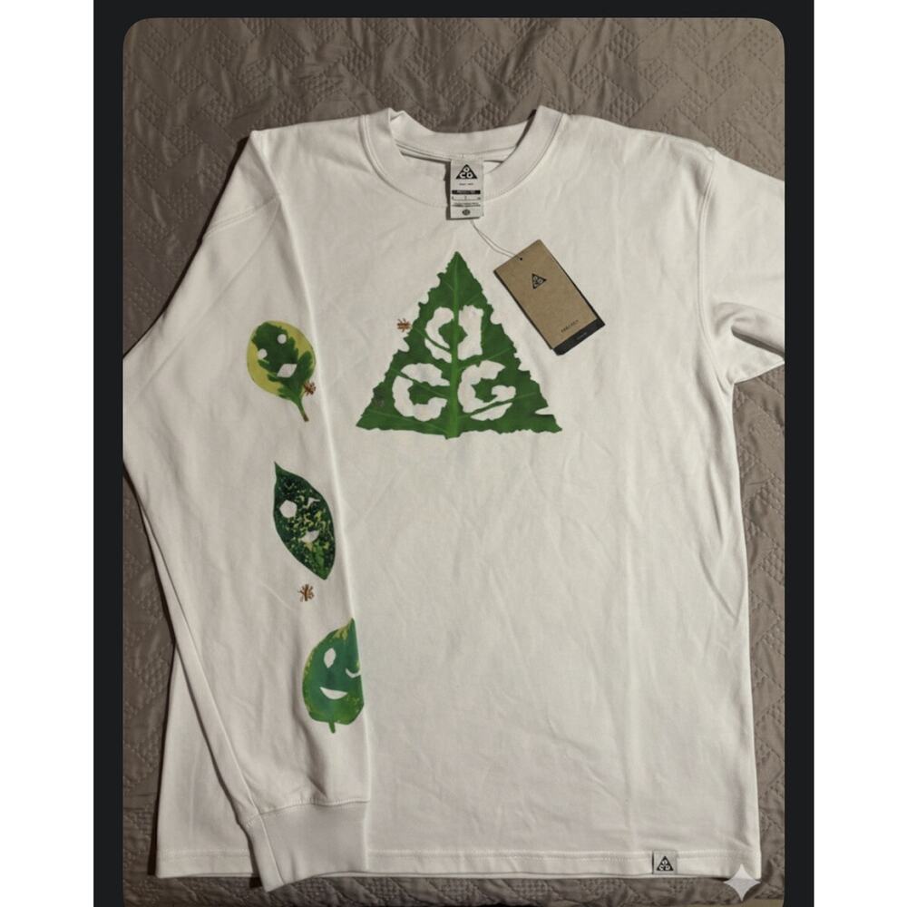 Nike ACG Long Sleeve Ants T-Shirt White HJ0802-121 Men’s Size Small New